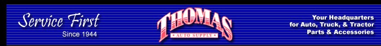 Welcome to Thomas Auto Supply
